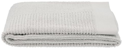 Zone Denmark Classic Handtuch, weiches Handtuch mit hoher Saugfähigkeit, 100% Baumwolle, 100 x 50 cm, Soft Grey (Grau)