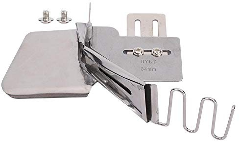 Atyhao 4-Fach Nähmaschine Flat Seamer Folder Binding Attachment Tape Binder Nähsämmer Double Folder Stretch Cylinder für industrielles Steppstich Maschinen zubehör(45mm)