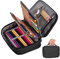 Pencil Case Large Capacity,72 Packs Multifunction Pencil Bag Big Capacity Pen Pouch Holder Stationery Organizer Box School Office Supplies for Girls（Black）