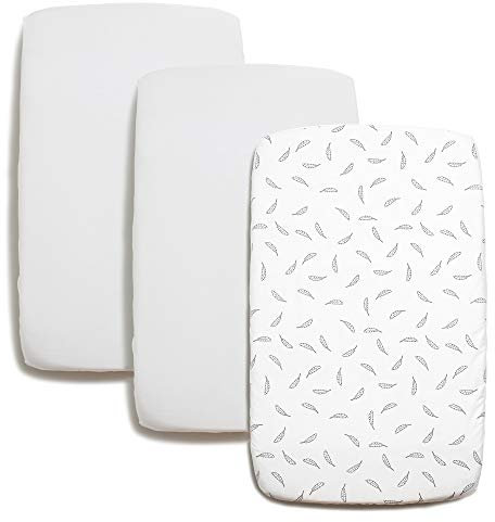 Niimo 3er-Pack Baby Bettwäsche 70x140-2 Spannbettlaken 70x140 aus 100% Baumwolle + 1 Matratzenschoner Wasserdicht, Spannbettlaken Babybett, Spannbettlaken Beistellbett (70 cm x 140 cm)