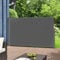 pro.tec Toldo Lateral Retráctil Mulhacén Pantalla de Privacidad Exterior Extensible contra Viento y Sol para Jardín Patio Balcón Acero 100 x 300 cm - Gris Antracita