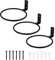 Lpraer 3X 15cm Blumentopfhalter Ring Wand Blumentopfhalter Ring Pflanzen Wandhalterung Metall Blumentopfhaken Pflanzenhalter Wandhalterung Schwarz für Outdoor Garten Balkon(17,5 x 15 x 6,2 cm)
