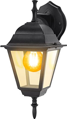 Aigostar Wandleuchte Außen E27 Außenwandleuchte Wasserdicht IP44 Außenleuchten für Garten Balkone, Traufen, Korridore, Retro B (Glühbirnen nicht enthalten)
