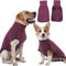Hjyokuso Hundepullover, Hundepullover, weicher und Warmer Hundemantel, Wintermantel für Hunde, Katzen, Pullover für kleine mittelgroße und große Hunde, Rot, Größe 3XL