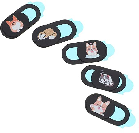 Hemobllo 5pcs Privacy Cover for Laptop Cute Cat Design Lazy Cat Design Slide Protector for Webcam Privacy Protection