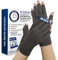 Von Ärzten Entworfen Damen Arthrose Handschuhe für Neurodermitis, Bequeme Fingerlose Kompressionshandschuhe, Mischung aus Baumwolle, Nylon und Elasthan, 2 Paare, Grau, XL