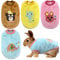Vehomy 4Pcs Rabbit Clothes Bunny Clothes Small Pet Cozy Fleece Vest Rabbit Guinea pig Jumper Warm T-Shirt Sweater for Ferret Teacup Poodles Puppy Kitten and Other Small Animals XS