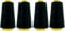 4er Set Hochwertiges Overlockgarn Schwarz- 2700 m Spulen- 100%Polyester