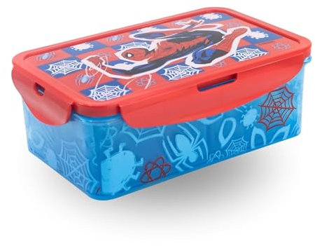 Stor - Lunch Box w/Removable Compartments - Spider-Man (088808737-74745)