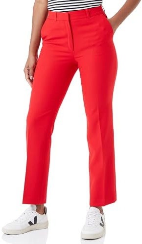 s.Oliver BLACK LABEL Damen Hose Regular Fit, Straight Leg RED, 40