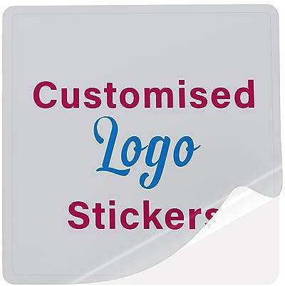 Business Stickers Personalised Logo Custom Labels Waterproof Glossy (64 mm) Personalised Stickers Labels for Notebook Papa Prints®