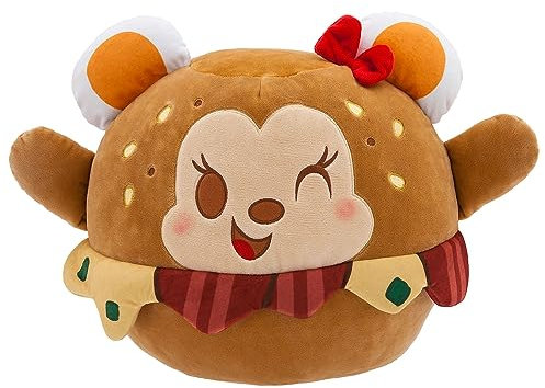 Disney Store Offizielle Minnie Maus Bagel-Sandwich Mittelgroßes Weiches Spielzeug, Munchlings Kollektion, Plüschfigur, Geeignet für Kinder Ab 0 Jahren