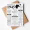 VP-DSGN Geburtstag - 1945 - Postkarte Zeitungsartikel Fakten zum Jahrgang - Deko Geschenkideen zum Geburtstag, Mann Frau - damals in 1945