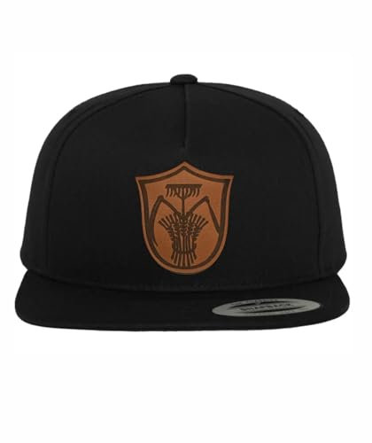 Shirtbild Landwirt Cap Bauer Mütze mit Lederpatch Handwerker Traktor Geschenk, Muster Name: Gerade