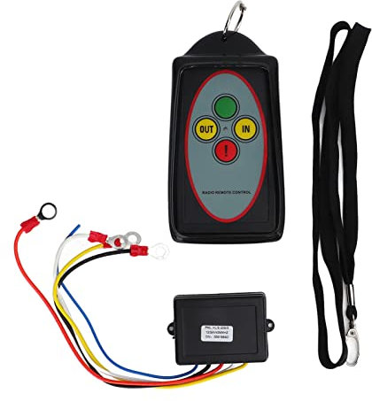 Vomeko Télécommande sans Fil Kit De Télécommande De Treuil sans Fil, Télécommande électrique Universelle De Treuil sans Fil pour Mini Voiture pour Camion VTT.