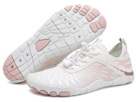 RUYI Barfußschuhe Damen Herren Barfussschuhe, Schnell Trocknend Badeschuhe Traillaufschuhe mit Weich Dicke Sohle, rutschfest Wasserschuhe Fitnessschuhe