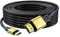 jojobnj 4K Câble HDMI 12m, Haute Vitesse 2.0 HDMI Câble 4K@60Hz 18Gbps, Ultra HD,Ethernet Audio retour, vidéo 4K,1080p,3D,Arc, HDR Compatible avec Xbox,PS5/PS4,TV, Blu-ray,ordinateur portable ect