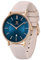 aswan watch Montre Plate Analogique à Quartz pour Femme avec Bracelet en Silicone,boîtier de 39 mm, 2 Aiguilles,Date