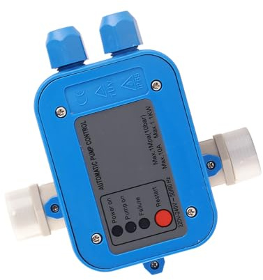 Pressostato Automatico per Pompa Acqua, 1,1 KW, Regolatore Automatico con Controllo Pressione Costante per Pompe Elettriche