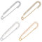 4 Pièces de Broches de Femme Broches de Pull et de Châle Broches avec Cristal et Perle Faux, attache traine robe de mariée, attache traine mariage, pour Chemises Robes, Or, Argent, 2 Styles
