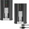 2 Packs 6040mAh 2025 New Upgraded Improved Rechargeable V4 Battery for Ring Video Doorbell 2/3/3+/4, Stick Up Cam(2/3rd Gen) Spotlight Peephole Cam Battery (2, V4)