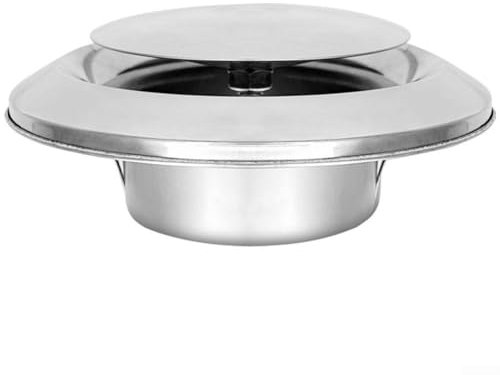 BlissfulAbode 4 6 Stainless Steel Ceiling Air Vent Supply Round Metal Exhaust Extractor, Exhaust Fan Round Extractor Outlet for Bathroom Office Kitchen Ventilation(150)