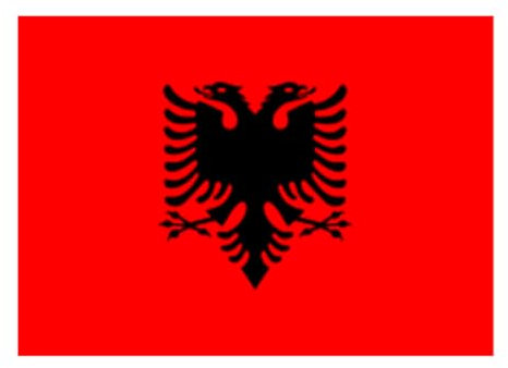 Bandiera dell'Albania, bandiera 90 x 150 cm, bandiera grande con passante, per albero e cordini, bandiera leggera, bandiera per sport, calcio, edifici (Albania 1 pz)