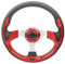 Auto Sportlenkrad Rennsport Typ Universell 13 Zoll 320 Mm Modifiziertes Auto Styling(Rot)