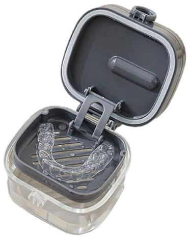 Zahnersatz-Behälter Set, Spiegel, Zahnschutzabdeckung