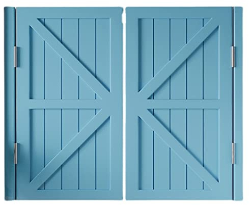 Porte a battente in legno rustico per salone, elegante divisorio con cerniere, perfetto per decorare la casa, la cucina e il negozio