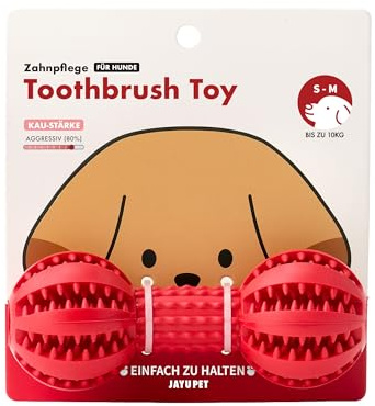 JAYU PET Toothbrush Toy Dog Chew Toy for Aggressive Chewers, Durable Dental Chew for Small & Medium Dogs, Teeth Cleaning Toy to Keep Them Busy, Remove Plaque & Tartar