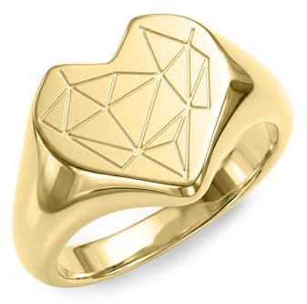 LIEBESKIND BERLIN Damen Ring – Fingerring aus Edelstahl mit Broken Heart Motiv – Eleganter Schmuck für jeden Anlass und das perfekte Geschenk