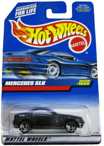 Hot Wheels 1999 1:64 Scale Blue Flake Mercedes SLK Die Cast Car Collector #1025 by Hot Wheels