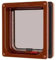 Cat Mate 2-Way-Locking Cat Flap with Door Liner to 50mm (234) - Secure Lockable Door for Small to Medium Sized Cats, for UPVC, Wood and Wall, Brown