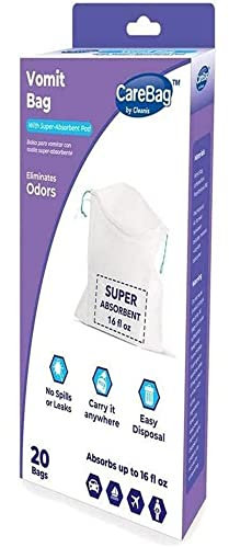 Carebag Sac vomitoire avec tampon super-absorbant (paquet de 20 sacs)