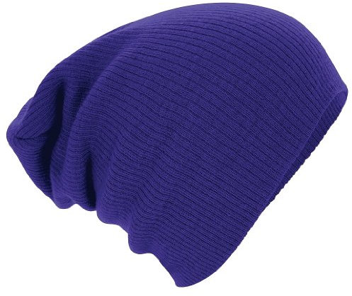Beechfield Unisex B461 Slouch Beanie Baseball Cap, violett, Einheitsgröße