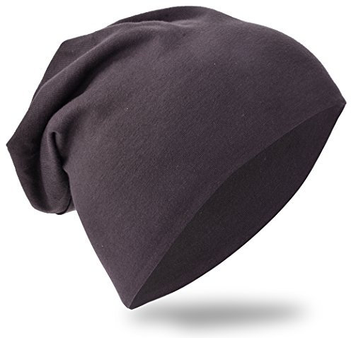 Miobo Kinder Slouch Beanie Mütze,Baumwolle,Unifarbe Sattelbraun-48