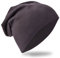 Miobo Kinder Slouch Beanie Mütze,Baumwolle,Unifarbe Sattelbraun-48