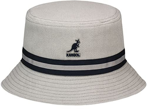 Kangol Headwear Herren Stripe Lahinch Fischerhut, Grau (Grey), Small