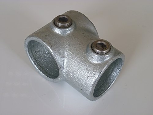 'B & T Metallo Connettore tubo raccordo a T Breve T101 ø 26,9 mm (3/4) malleabile thermisch vollbadverzinkt include viti di regolazione.