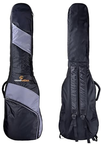 Soundsation PGB-5 EB - Custodia per basso elettrico, 123 x 36 x 9 cm, colore: Nero/Grigio