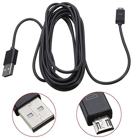 3 Metros Largo Micro USB Cable De Carga para Mandos PS4 y Mandos Xbox One para cargar y JUGAR