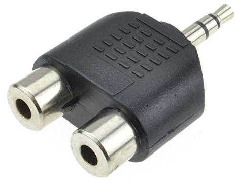 3,5 mm Stéréo Jack Fiche vers Double Mono Diviseur ou Combiner Adaptateur