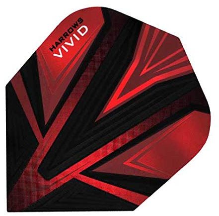 Harrows darts flights vivid red