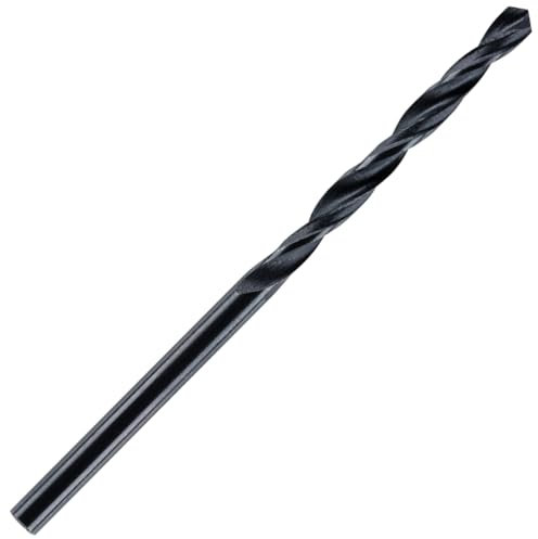 2.5mm HSS Jobber Drill Bit - Black Roll Forged HSS-R For Carbon + Alloy Steel, Plastics & Wood. DIN338 (2.5mm x 57mm)
