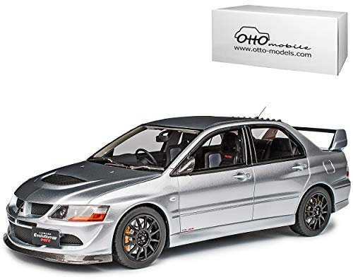 Otto Mobile Mitsubishi Lancer Evo Evolution VIII 8 Limousine Silber Grau 2003-2005 Nr 862 1/18 Modell Auto mit individiuellem Wunschkennzeichen
