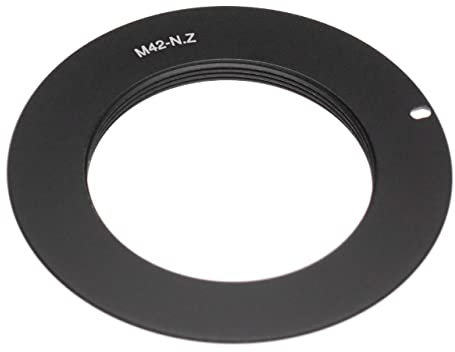 vhbw Anillo Adaptador Compatible con Nikon Z6, Z7, Z5 - Bayoneta Z a Objetivos M42, Negro