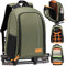 TARION Kamerarucksack Spiegelreflex Fotorucksack Wasserdicht | Leicht und Kompakt | Klein DSLR Rucksack mit 15“ Laptopfach und Regenhaube