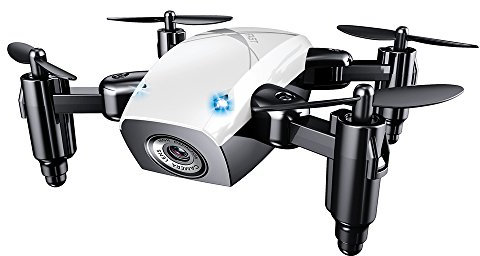Mini Drone S9 Con Videocamera HD per Bambini e Adulti - Micro Tascabile WiFi FPV, Quadricottero RC per Principianti, Pieghevole Con Mantenimento Dell'Altitudine, Modalità Senza Testa