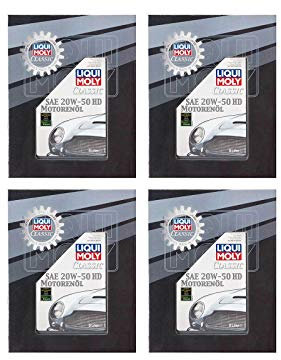 4X Original Liqui Moly 5L Classic Motorenöl Motoröl Motoroil Oil SAE 20W-50 HD